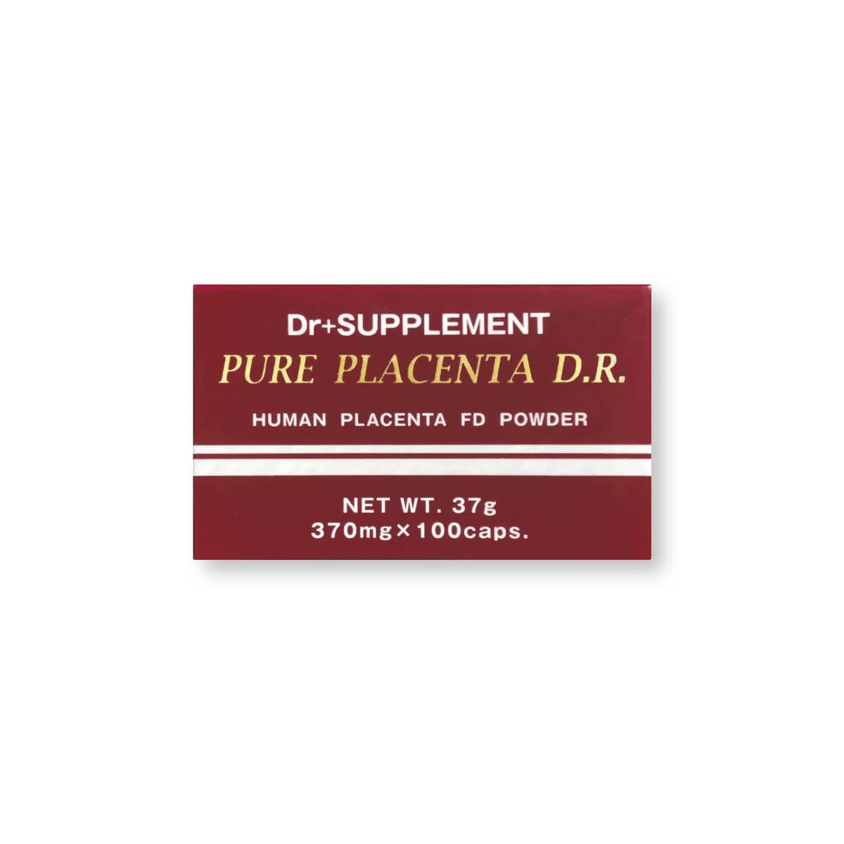 A box of Japanese placenta powder supplement capsules.